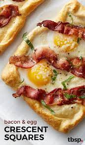 Bacon And Egg Crescent Squares Recipe Breakfast Recipes Breakfast Brunch Recipes Breakfast