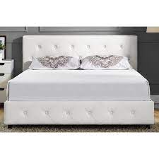 The dhp dakota upholstered platform bed is the perfect amount of contemporary luxury to transform your bedroom décor. Dhp Dakota Tufted Platform Bed Hayneedle