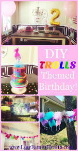 Diy Trolls Themed 2nd Birthday Girl Birthday Themes 2nd Birthday Party For Girl Toddler Birthday Party Themes