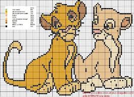 Grille Gratuite Simba Et Nala Le Blog De 7 A La Maison Point De Croix Tricot Grilles Gratuites Point De Croix Le Roi Lion Dessin Quadrillage