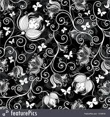 One of many great free stock photos from pexels. Abstract Patterns Seamless Black White Floral Pattern Stock Illustration I3159120 At Featurepics