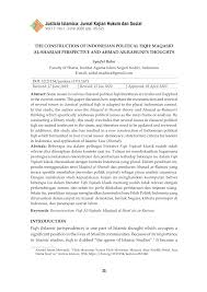 Beberapa hanya memiliki gagasan yang kabur tentang konsep ini. Pdf The Construction Of Indonesian Political Fiqh Maqasid Al Shariah Perspective And Ahmad Ar Raisuni S Thoughts