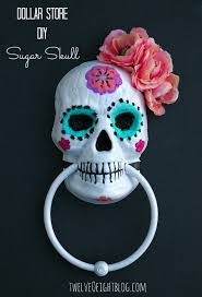 Diy Painted Sugar Skull Cheap Halloween Diy Cheap Diy Halloween Decorations Halloween Party Decor Diy