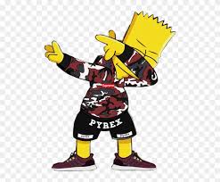 Shop bart simpson, swag , hip hop , rap , black power, simpson , homer , marge, lisa , maggie, the simpsons bart simpson magnets designed by aka.v.e as well as other bart simpson merchandise at teepublic. Supreme Bart Simpson Clipart 3788960 Pikpng