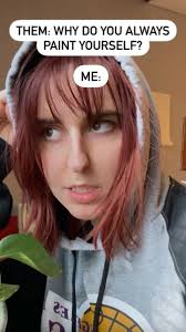 It’s okay to be obsessed with yourself 💞😚 #art #painting #viral  #imobseesed