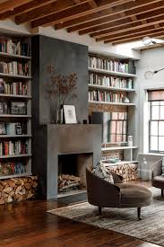 Inside Actor Maura Tierney S Reinvented West Village Town House Living Room With Fireplace House Inside House Interior