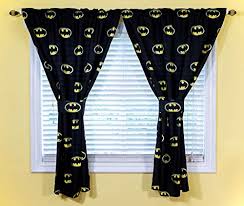 Our children's curtains have lots of options to help give your child's room a more personal look. Jpi Dc Comics Batman Kids Bedroom Curtains Tiebacks 4 Piece Set For Boys Room Decor Superhero Batman Emblem Officially Licensed 42 X 63 100 Polyester Pricepulse