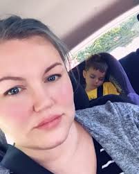 Cat Jackson — Letting Eli sleep in the car after the field trip....