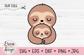 Mom And Baby Sloth Svg Cut File Mother S Day Newborn Kids 970646 Svgs Design Bundles