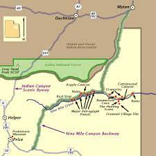 We stayed on a campsite in the canyon called nine mile ranch, which is a nice place by the way. Nine Mile Canyon Coalition