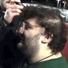 Shaving My Head Salvatore Argento GIF