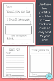 There are 256840 thank you cards for sale on etsy, and they cost 10,62 $ on average. Printable Thank You Cards For Kids The Kitchen Table Classroom