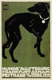 K Chertu Tekiela Ludwig Hohlwein 1912 Hohlwein Greyhound Art Whippet