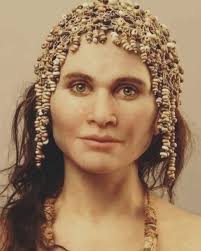 Reconstructed face of a 15,000-year-old woman from France