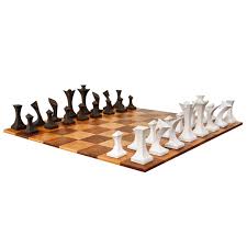 Modern Chess Set By Robert Lander Modern Chess Set Chess Set Modern Games