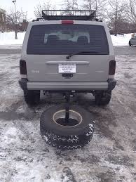 Eaz lift eazlift spare tire carrier mounts to your trailer to create a spare tire mount location fits tr. Fs Midwest Trailer Hitch Spare Tire Mount Jeep Cherokee Forum