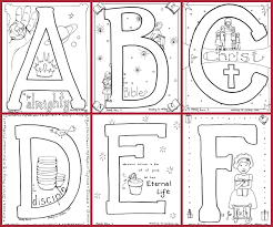 Letters and alphabet coloring pages. Bible Alphabet Coloring Pages 100 Free