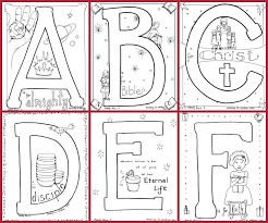 Printable alphabet letters can be saved as.pdf files which are opened in your browser with. Bible Alphabet Coloring Pages 100 Free