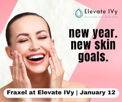 ✨ New year. New skin. ✨ Because if you're setting goals, your skin might as  well be invited. Fraxel laser resurfacing is coming to Elevate IVy —  designed to refresh texture, refine