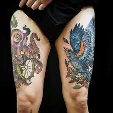 The four quadriceps muscles include: Top 73 Thigh Tattoo Ideas 2021 Inspiration Guide