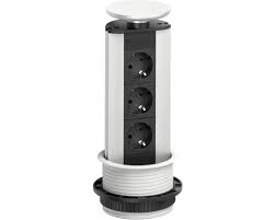 Versenkbare steckdosen küche versenkbare steckdosen können von oben in die, 26 klassisch versenkbare steckdose küche steckdosen, revolt tischsteckdose versenkbare profi einbau tisch. Tischsteckdose Evoline 3 Fach Inkl Kabeldurchlass Versenkbar Silber Schwarz Jetzt Kaufen Bei Hornbach Osterreich