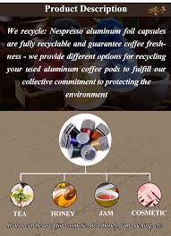 They have a higher price than equal portions of ground. Disposable 37mm Nespresso Aluminum Foil Empty Coffee Capsule With Sticker Buy Coffee Capsule With Sticker Empty Coffee Capsule Nespresso Aluminum Foil Coffee Capsules Product On Alibaba Com