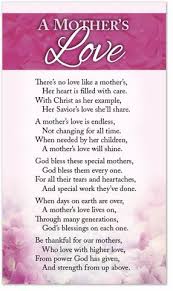A Mother S Love Mothers Day Poems Happy Mother Day Quotes Mothers Day Quotes