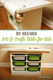 Diy Arts Crafts Table For Kids Ikea Hack Craft Table Arts And Crafts Furniture Ikea Trofast