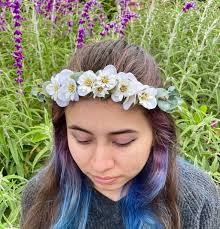 Eucalyptus, Wild Daisy & Hydrangea Crown
