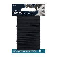 Goody Goody Ouchless Elastics Black Hair Ties 2mm Hair Elastics 36 Ct Walmart Com Hair Elastics Metallic Hair Goody Hair Ties