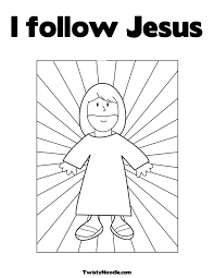 The first of the printable pages depict the baby jesus born in a stable in bethlehem. Follow Jesus Coloring Page Coloring Home