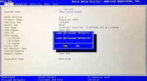 How To Reset Bios To Default Settings Default Setting Default Settings