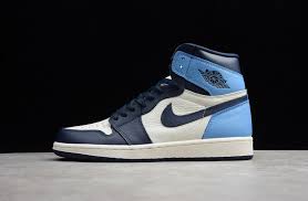 Air Jordan 1 Obsidian University Blue 555088 140 In 2020 Blue Jordans Black Nike Shoes Nike Air Jordan Shoes