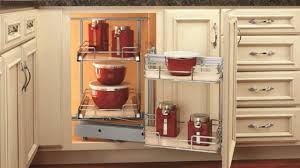 Entirely remove the door from the corner cabinet, then install those large hooks in the top surface of the cabinet to hang pots and pan. Choosing Corner Cabinets In Your Kitchen Blind Corner Vs Lazy Susan