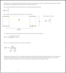 How To Derive The Time Dilation Formula Given Physics Stack Exchange