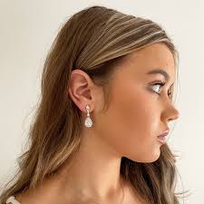 Helen ~ Rose Gold Bridal Earrings UK, Wedding Earrings, Bridesmaid  Earrings, Wedding Day Earrings Rose Gold, Event Jewellery, Prom Earrings