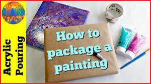 Use plastic to wrap the painting to keep it clean and protect the finish. How To Package A Painting And Send It In The Mail Youtube