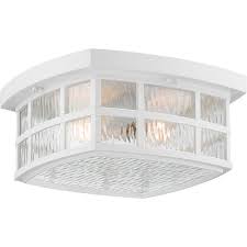 Many types of ceiling flush mount lights also feature a plastic shade. Flush Mount Outdoor Ceiling Lighting Bellacor
