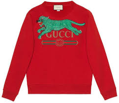 Gucci Logo Sweatshirt With Tiger Mens Designer Hoodies Leopard Sweatshirt Mens Sweatshirts