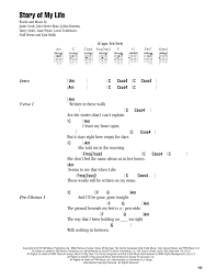 The point of learning a song like this is more to develop your sense of rhythm and timing. Story Of My Life By One Direction Guitar Chords Lyrics Guitar Instructor