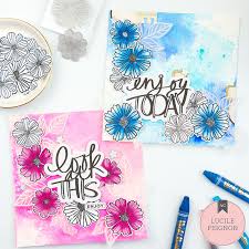 I use a letter size document so that i can create a card to print on a sheet of paper, then i cut it to size. American Crafts Studio Blog Create Beautiful Watercolor Cards With Lucile