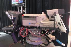 Using a teleprompter is similar to using cue cards. Autocue Wikipedia