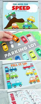 Cars Themed Printable Quiet Book Diy Quiet Books Activity Books For Toddlers Toddler Quiet Book