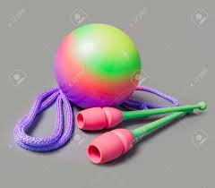 Get your complete line of rhythmic gymnastics equipment here at www.rhythmicgymnastics.com or come in to our store personally. Rhythmic Gymnastics Equipment On Grey Background Green Ball Stock Photo Picture And Royalty Free Image Image 149301838