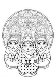 Choose from our diverse categories like cartoon coloring pages, disney coloring pages to animal coloring sheets, everything your kids want to colour you. Russian Dolls Coloring Pages For Adults