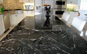 Black And White Granite Countertops Amazing Titanium Granite Countertop Idea In Dark Theme Perfect For Kitchen Decorating Ide Black Granite Countertops Granite Countertops Colors Titanium Granite