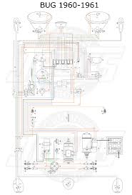 Vw Bug 1960 61 Wiring Diagram In 2020 Vw Beetle Classic Vw Bug Automotive Electrical