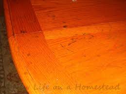 How To Get Permanent Marker Off Wood Furniture New Life On A Homestead Homesteading Blog Hardwood Table Marker Stain Wood