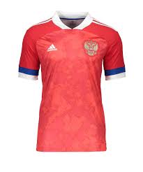 Weil konkurrent finnland gleichzeitig gegen belgien 0:2 verlor, gelang dem team von kasper zum abschluss der gruppe b hat dänemark russland in kopenhagen klar mit 4:1 geschlagen. Adidas Russland Trikot Home Em 2020 Rot Replicas Fanshop Mannschaft Trikots Nationalteams Teams Nationalmannschaften