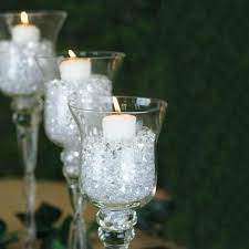 The vase height is 9cm and a glass silver hurricane vase with speckled effect. Set Of 3 Hurricane Long Stem Glass Vase Candle Holder Set 16 14 12 Tableclothsfactory
